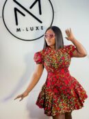 Ankara Peplum Dress